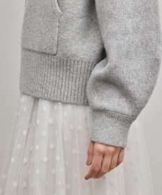 GRACE CONTINENTAL ガーターニットパーカー