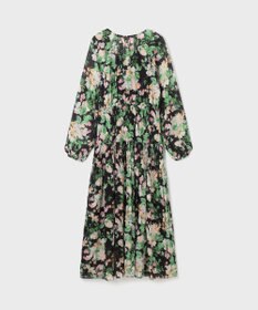 GRACE CONTINENTAL フラワープリントカフタンドレス