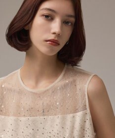 GRACE CONTINENTAL ビーズ刺繍トップ