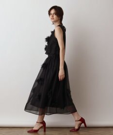 GRACE CONTINENTAL メッシュフラワートップ