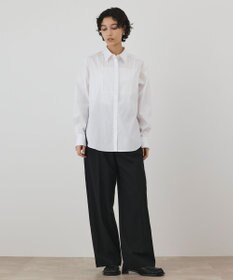 GRACE CONTINENTAL ピンタックドレスシャツ