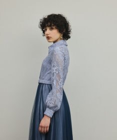 GRACE CONTINENTAL コードレースプリーツワンピース