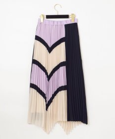グレースコンチネンタル ダイアグラム ボーダー切替プリーツスカート 切替プリーツスカート / GRACE CONTINENTAL | GRACE CONTINENTAL
