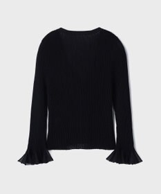 GRACE CONTINENTAL シアーフリルニットカーディガン