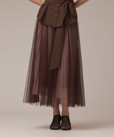 GRACE CONTINENTAL チュールリバーシブルスカート