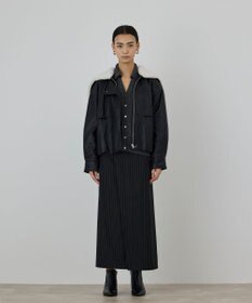GRACE CONTINENTAL フェイクレザーボンバージャケット