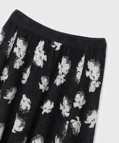 GRACE CONTINENTAL ラメフローラルニットスカート