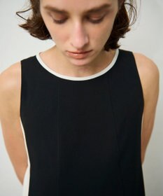 GRACE CONTINENTAL バイカラーフレームドレス