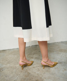 GRACE CONTINENTAL バイカラーフレームドレス