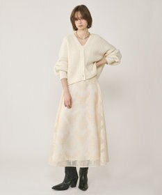 GRACE CONTINENTAL 畦ルーズニットカーディガン