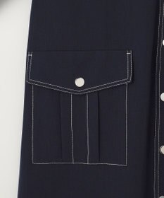 GRACE CONTINENTAL 配色ステッチワークシャツワンピース