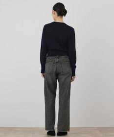 GRACE CONTINENTAL バイカラーウールニットカーディガン