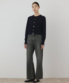 GRACE CONTINENTAL バイカラーウールニットカーディガン