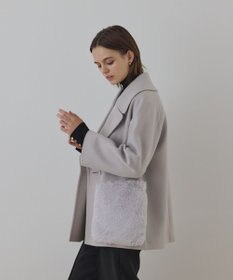 GRACE CONTINENTAL ファーポケットピーコート