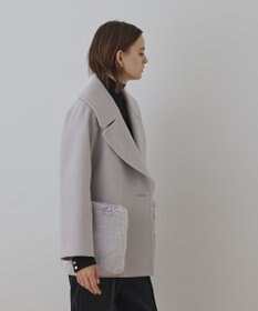 GRACE CONTINENTAL ファーポケットピーコート