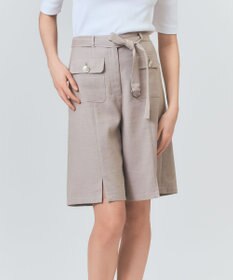 GRACE CONTINENTAL リネンデニムライクパンツ