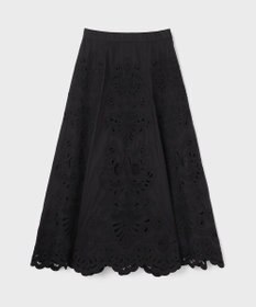 GRACE CONTINENTAL 刺繍スカラップスカート