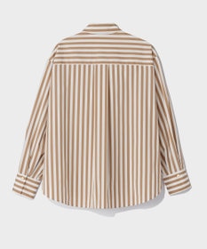 GRACE CONTINENTAL タフタストライプブラウス