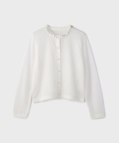 GRACE CONTINENTAL ラメフェザ－ニットカーディガン