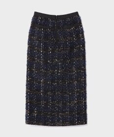 GRACE CONTINENTAL サイドスリットツイードスカート