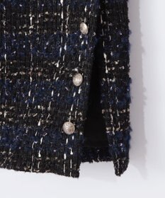 GRACE CONTINENTAL サイドスリットツイードスカート