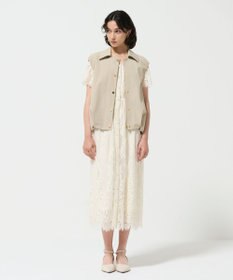 GRACE CONTINENTAL マットツイルタックジレ