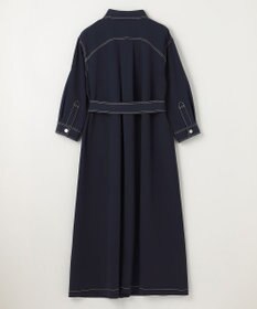 GRACE CONTINENTAL 配色ステッチワークシャツワンピース