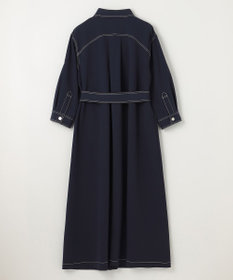 GRACE CONTINENTAL 配色ステッチワークシャツワンピース
