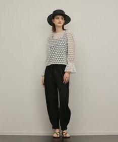 GRACE CONTINENTAL ポンチイージーパンツ