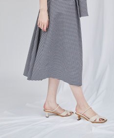 GRACE CONTINENTAL チェックタフタワンピース