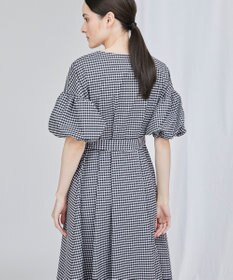 GRACE CONTINENTAL チェックタフタワンピース