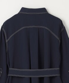 GRACE CONTINENTAL 配色ステッチワークシャツワンピース