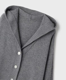 GRACE CONTINENTAL ウールフードニットカーディガン