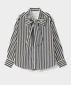 GRACE CONTINENTAL タフタストライプブラウス