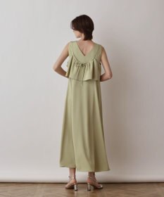 GRACE CONTINENTAL サテンレイヤードワンピース