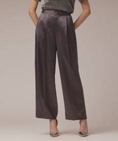 GRACE CONTINENTAL トリアセサテンワイドパンツ