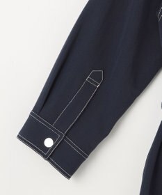 GRACE CONTINENTAL 配色ステッチワークシャツワンピース