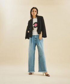 GRACE CONTINENTAL ミリタリーショートジャケット ブラック