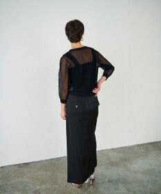 GRACE CONTINENTAL メッシュニットカーディガン