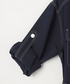 GRACE CONTINENTAL 配色ステッチワークシャツワンピース