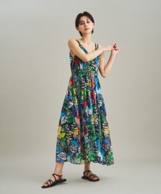 グレースコンチネンタル　diagram　カシュクールワンピース　花柄　総柄 グレースコンチネンタル diagram カシュクールワンピース 花柄