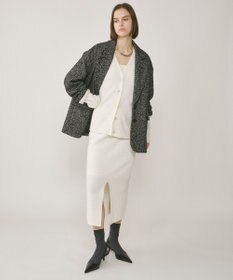 GRACE CONTINENTAL フィルムヤーンニットスカート