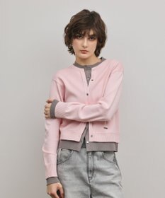 GRACE CONTINENTAL レイヤード風ニットカーディガン