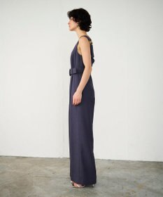 GRACE CONTINENTAL 麻調ベルトサロペット