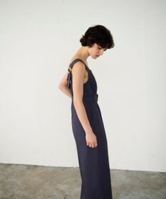 GRACE CONTINENTAL 麻調ベルトサロペット