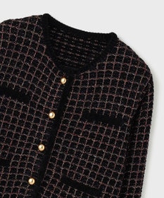 GRACE CONTINENTAL ツイードニットカーディガン