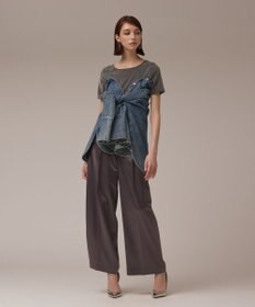 GRACE CONTINENTAL デニム2WAYシャツ