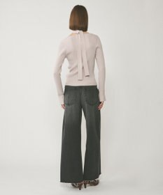 GRACE CONTINENTAL ボウタイリブニットトップ