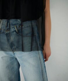 GRACE CONTINENTAL チュールレイヤードトップ