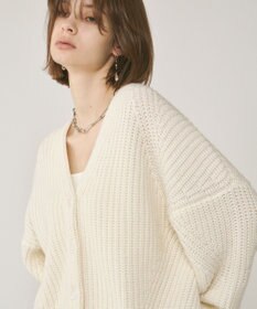 GRACE CONTINENTAL 畦ルーズニットカーディガン